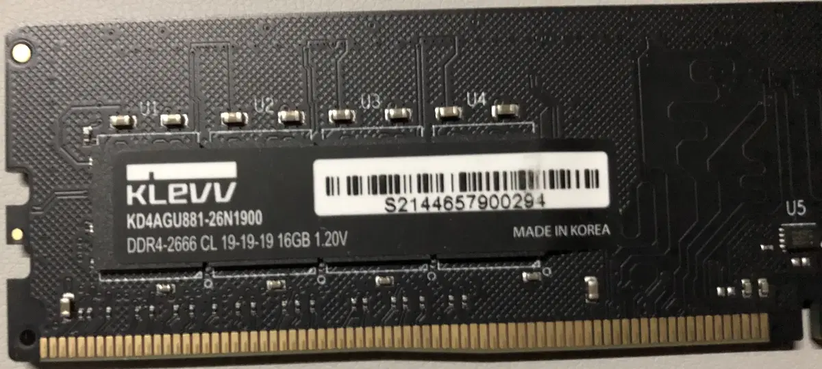 KLEVV DDR4-2666 CL19-19-19 16GB 1.20V 판매